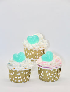 Set of 12 Mini Cupcakes Soap Bath Bombs